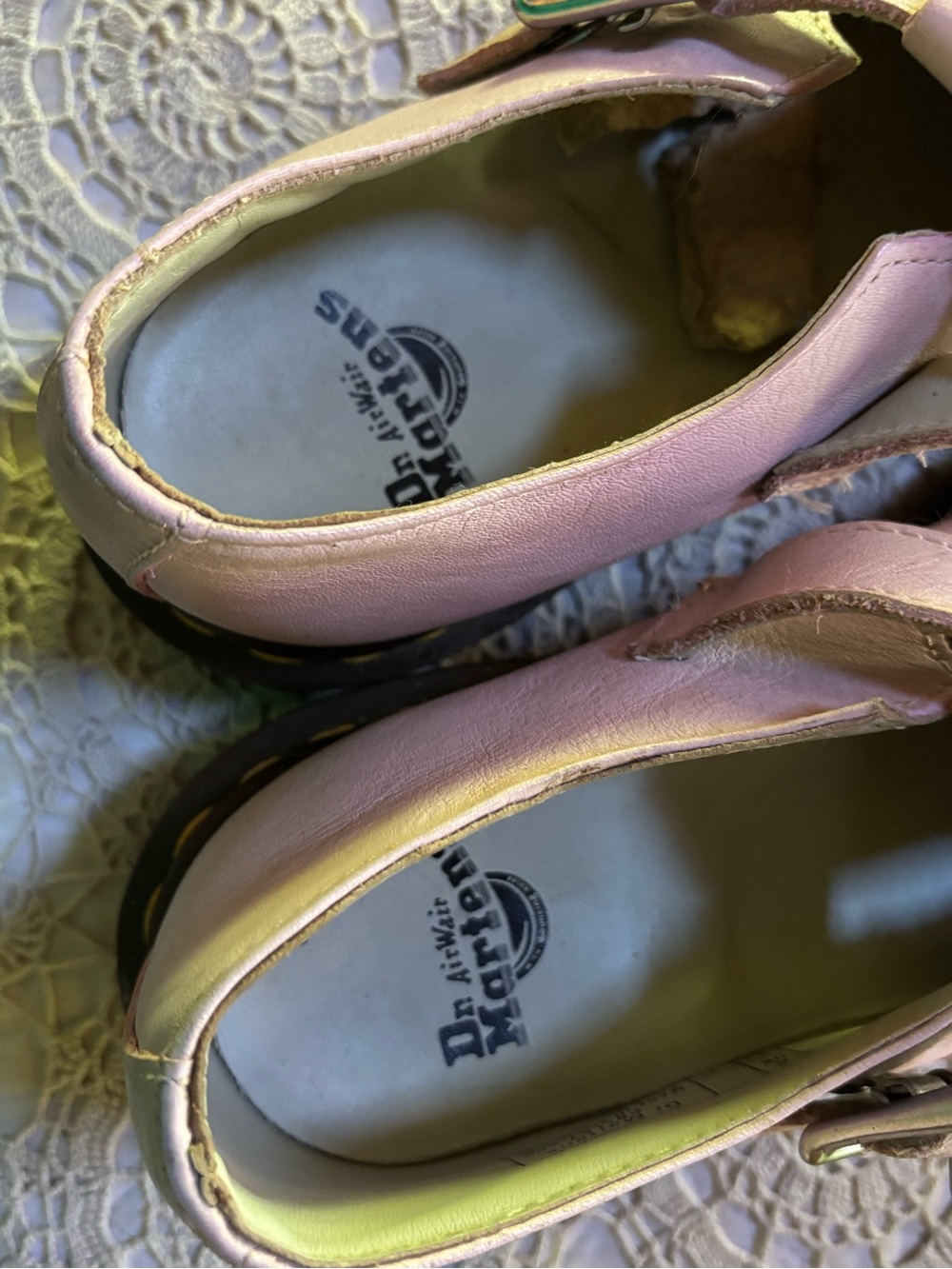 Dr. Martens Polley Light Pink Smooth Mary Jane Oxford Shoe Sz US 6/EU 37 - Picture 7 of 14